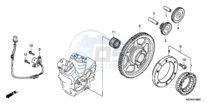 NT700VB drawing PULSE GENERATOR/ STARTING CLUTCH