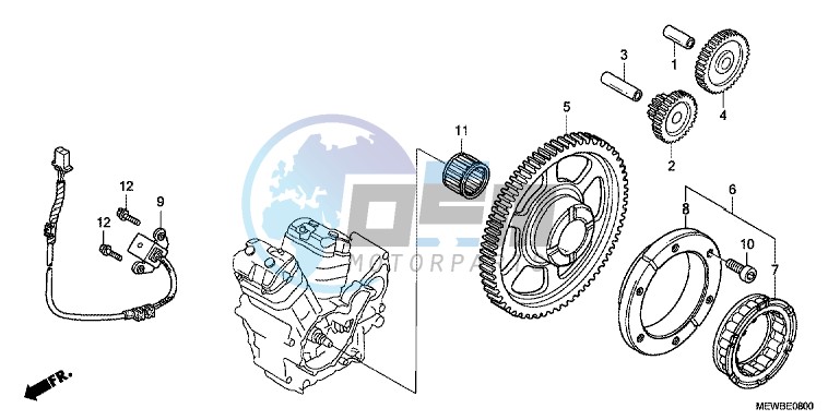 PULSE GENERATOR/ STARTING CLUTCH