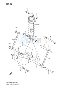 GSF1200 (E2) Bandit drawing REAR CUSHION LEVER