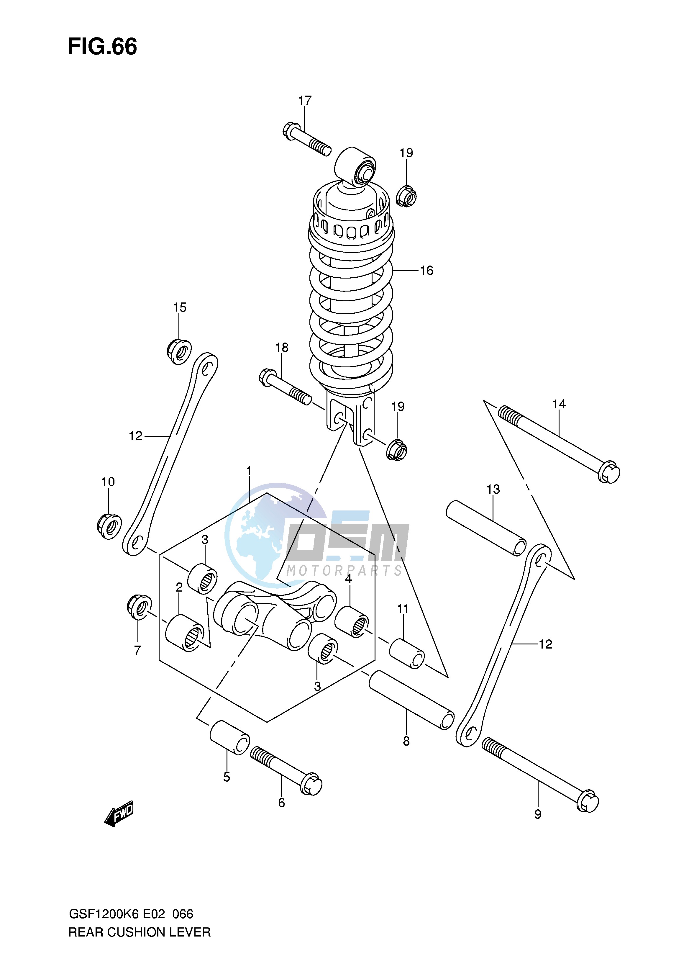 REAR CUSHION LEVER