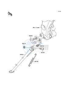 Z1000 ABS ZR1000EDF FR XX (EU ME A(FRICA) drawing Stand(s)