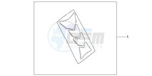 CB600FA9 Spain - (SP / ABS 25K) drawing TANK PAD HRC LOGO