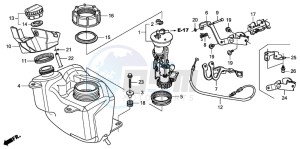 FES125A S-WING drawing FUEL TANK