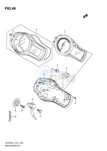 GSF650 (E21) Bandit drawing SPEEDOMETER (GSF650SL1 E21)