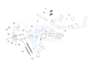 GTS 125 4T E4 ABS (EMEA) EU, GB) drawing Stand/s