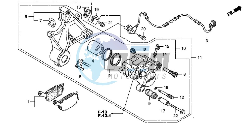 REAR BRAKE CALIPER