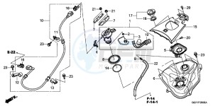 NSC50T2F NSC50T2 UK - (E) drawing FUEL TANK