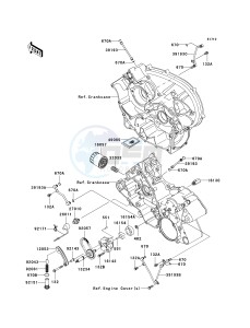 KVF 750 F [BRUTE FORCE 750 4X4I] (F8F) F8F drawing OIL PUMP_OIL FILTER