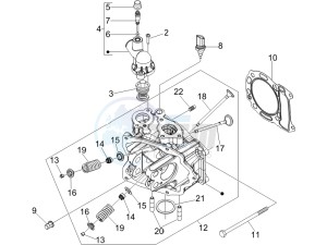 Beverly 250 Cruiser e3 drawing Cilinder head unit - Valve