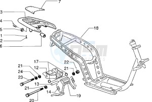 Zip 50 SP drawing Chassis - Central stand