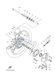 AG200FE (53CD 53CE) drawing FRONT WHEEL