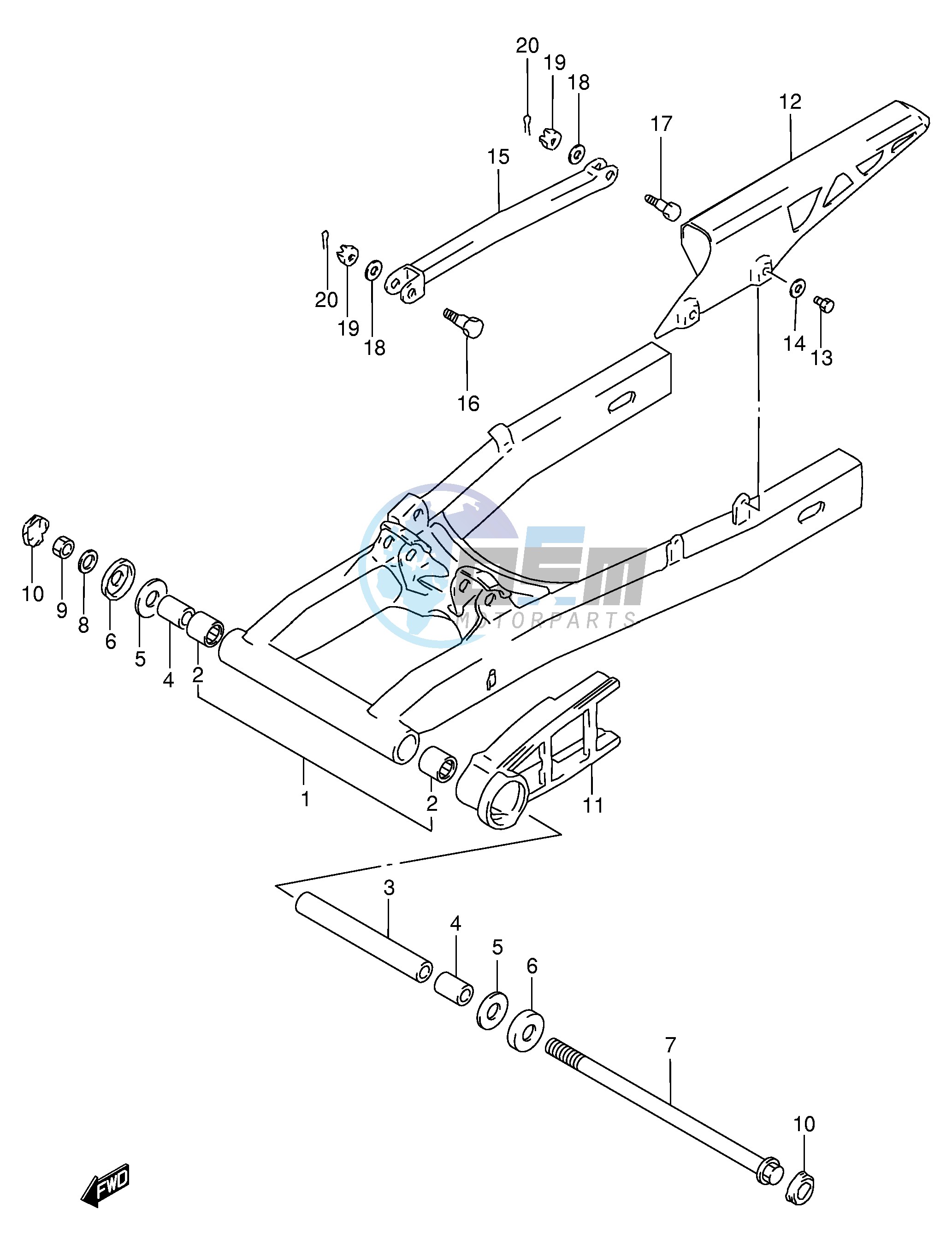 REAR SWINGING ARM