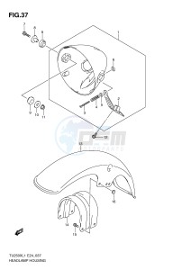 TU250X (E24) drawing HEADLAMP HOUSING