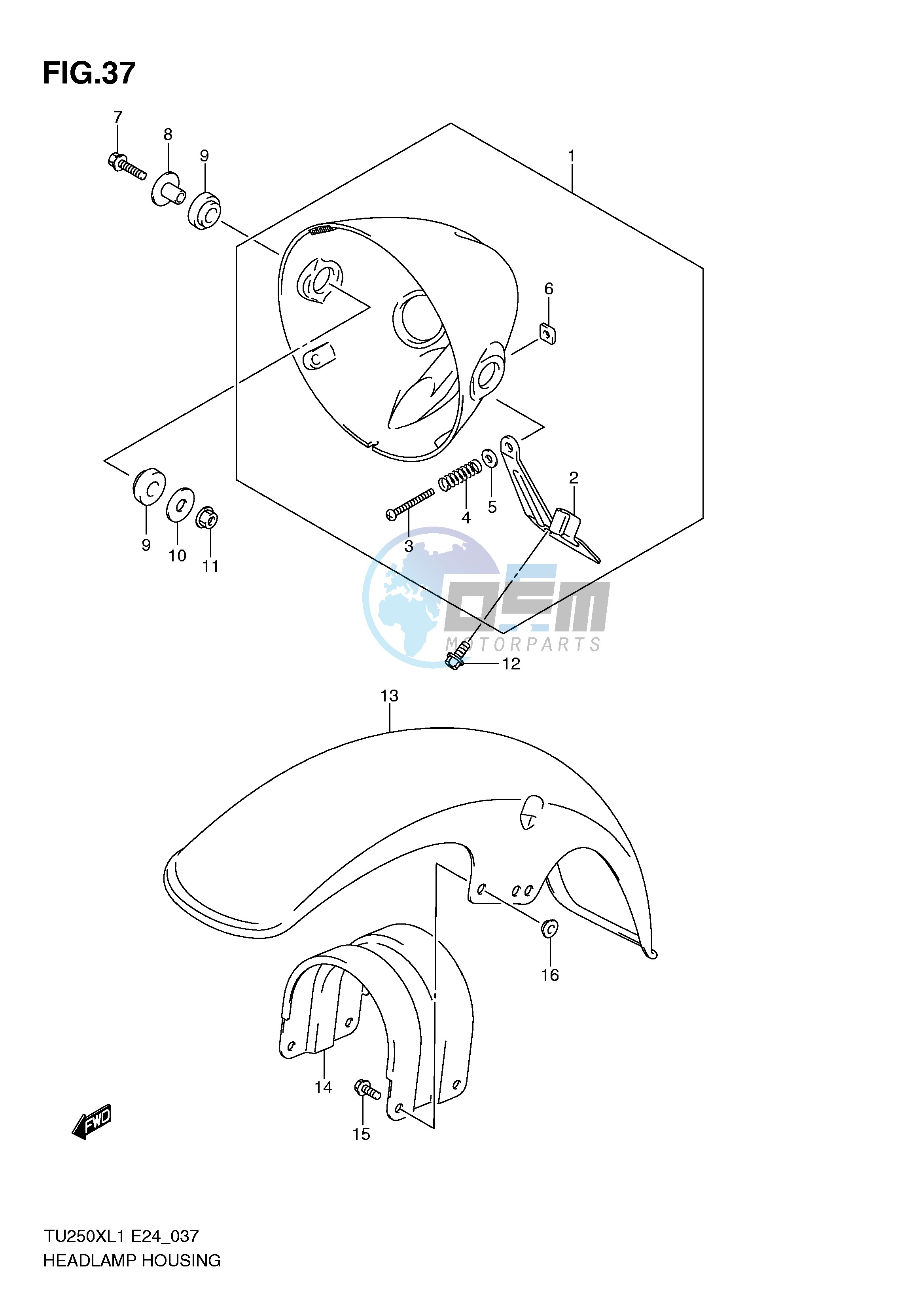 HEADLAMP HOUSING