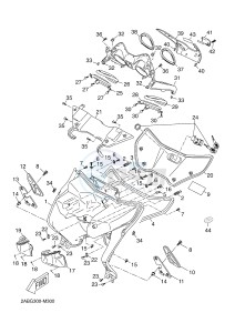 YP125R X-MAX125 X-MAX125 (2ABG) drawing LEG SHIELD