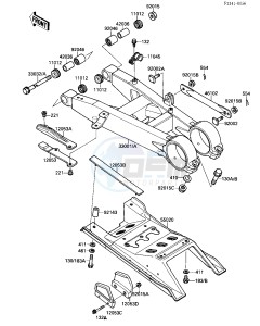 KXF 250 A [TECATE 4] (A1-A2) [TECATE 4] drawing SWINGARM