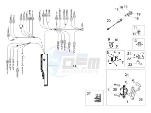 RSV4 1000 Racing Factory E4 ABS (EMEA, LATAM) drawing Front electrical system