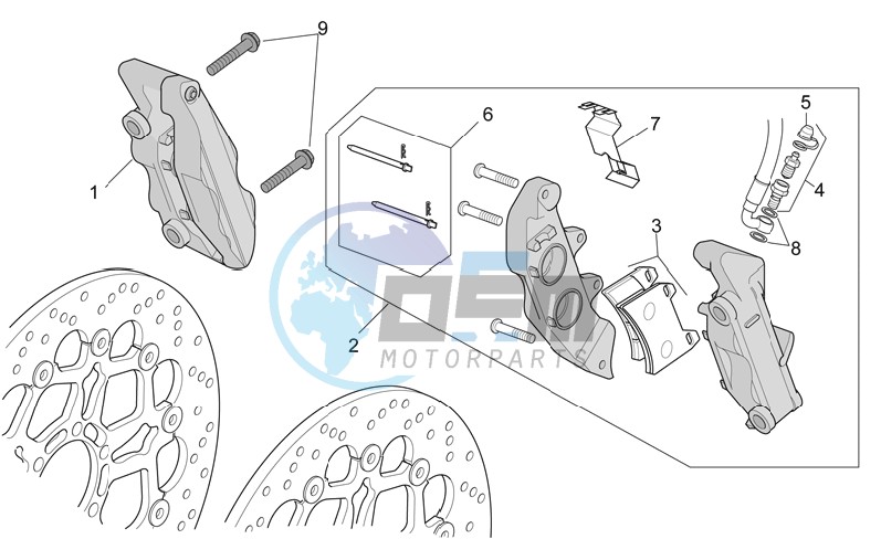 Front brake caliper