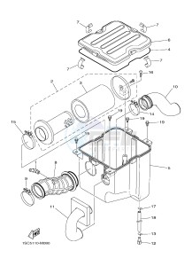 YFM300 RAPTOR 300 (1SC5) drawing INTAKE