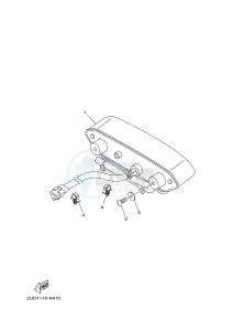 YFM700FWAD GRIZZLY EPS (2UD5) drawing TAILLIGHT