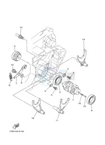 YZ250 (1SS9 1SSA 1SSB 1SSC 1SSC) drawing SHIFT CAM & FORK