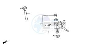 TRX200D FOURTRAX 200 drawing KNUCKLE