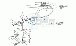 V 75 750 PA Nuovo Tipo PA Nuovo Tipo drawing Rear master cylinder