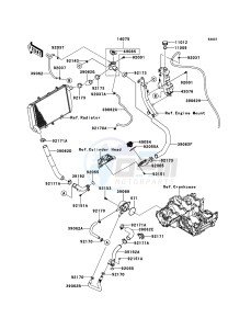 Z1000 ABS ZR1000EDFA FR XX (EU ME A(FRICA) drawing Water Pipe