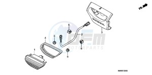 TRX250TEB drawing TAILLIGHT