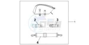 CBR1000RRA F / CMF drawing REAR SEAT BAG