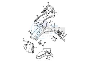 XV VIRAGO 750 drawing FENDER