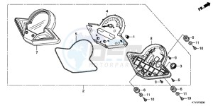 CBR125RSC drawing METER