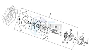 Scarabeo 125-200 ie Light drawing Clutch