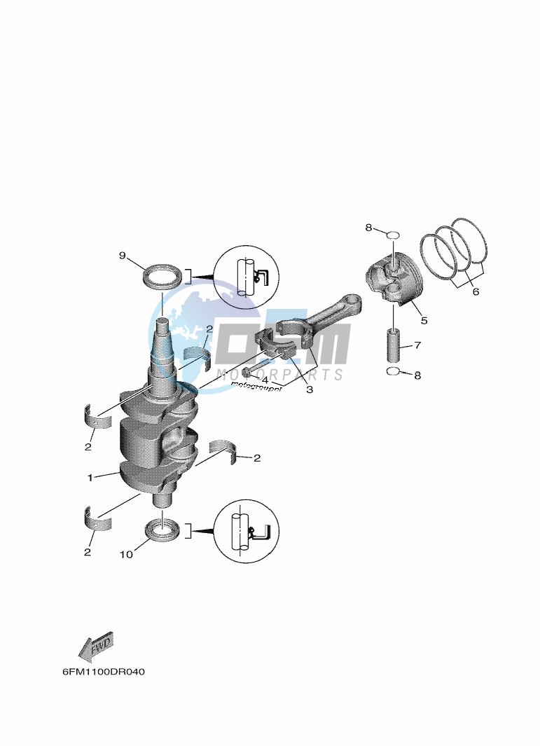 CRANKSHAFT--PISTON