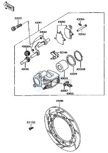 KL 650 A [KLR650] (A6-A9) [KLR650] drawing FRONT BRAKE