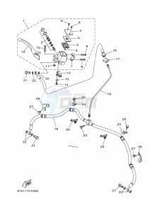 YFM700FWBD YFM7NKP (B5KG) drawing FRONT MASTER CYLINDER