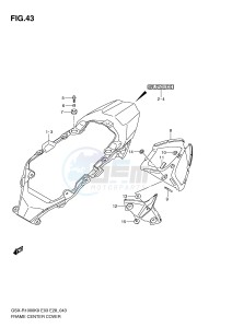 GSX-R1000 (E3-E28) drawing FRAME CENTER COVER (MODEL K9)