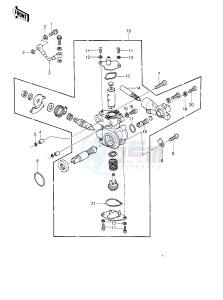 KE 250 B (B1-B3) drawing OIL PUMP