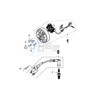 JETFORCE 50 R DARK SIDE drawing IGNITION PART