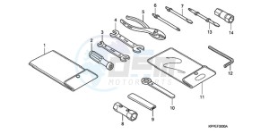 CBR125RWA UK - (E / BLA) drawing TOOL