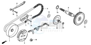 QR50 drawing CLUTCH/DRIVE CHAIN/ FINAL GEAR