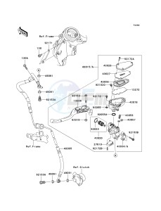 ZG 1400 B [CONCOURS 14] (8F-9F) B8F drawing CLUTCH MASTER CYLINDER