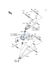 MULE PRO-DX KAF1000EGF EU drawing Front Suspension