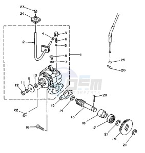 TZR RR 125 drawing OIL PUMP