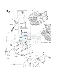 VN 900 B [VULCAN 900 CLASSIC] (6F-9F) B7F drawing IGNITION SYSTEM