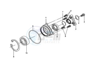 QUAD RAIDER 600 LONG CHASSIS drawing REAR DRIVE SHAFT / DRIVE SHAFT ASSY