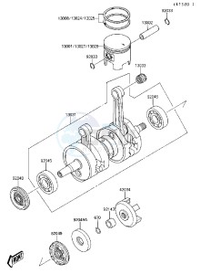 JS 650 A [650 SX] (A3-A4) [650 SX] drawing CRANKSHAFT_PISTON-- S- -