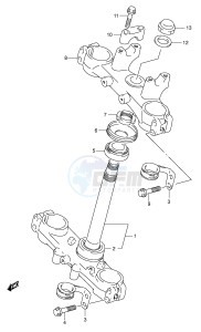 DR350 (E1) drawing STEERING STEM