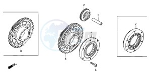 CBR600F4 drawing STARTING CLUTCH