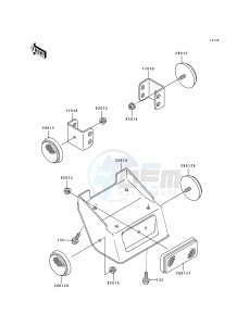 KDX 200 E [KDX200] (E1-E3) [KDX200] drawing REFLECTOR